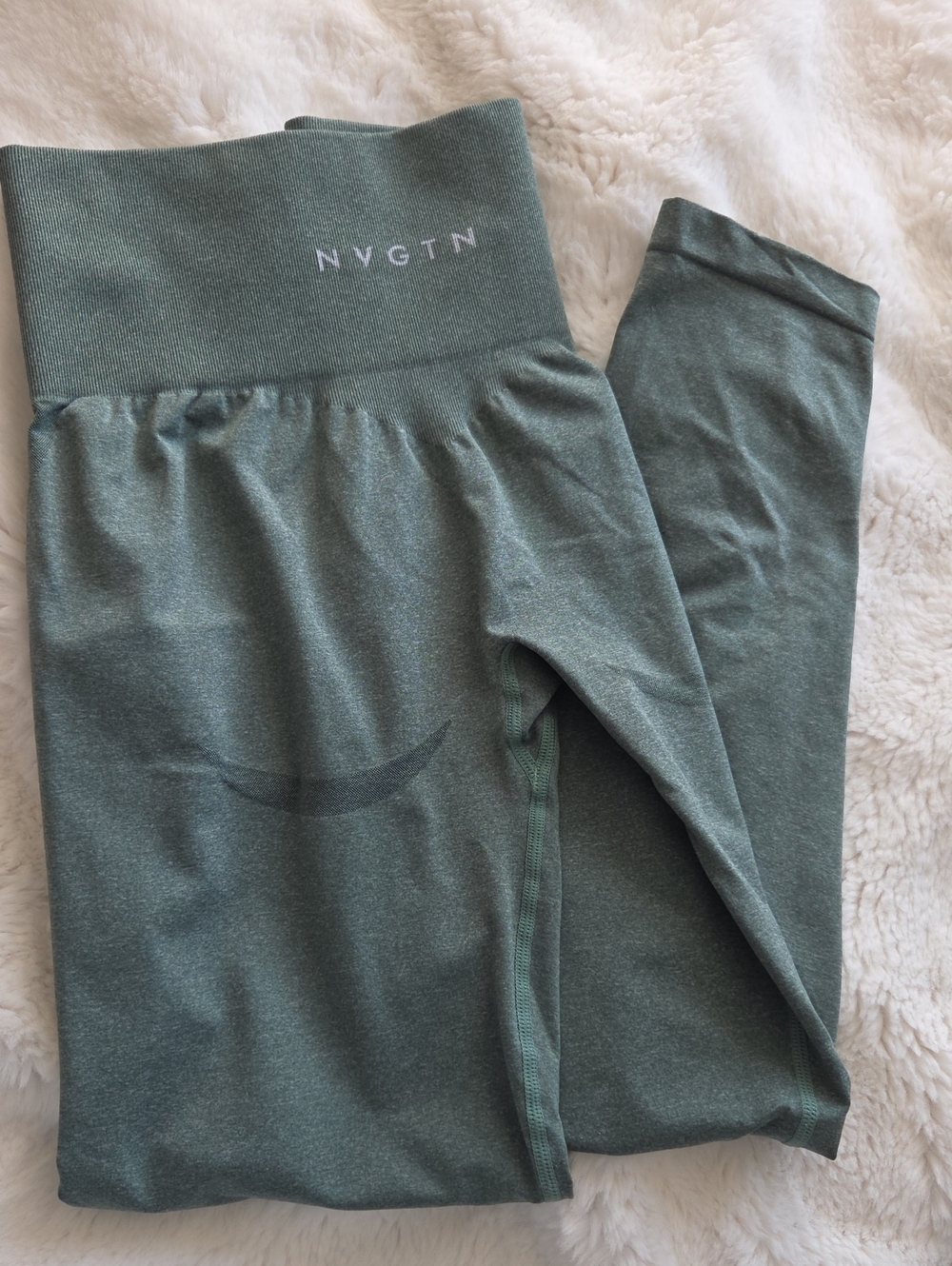 NVGTN High-Waist Leggings in Sage Green
